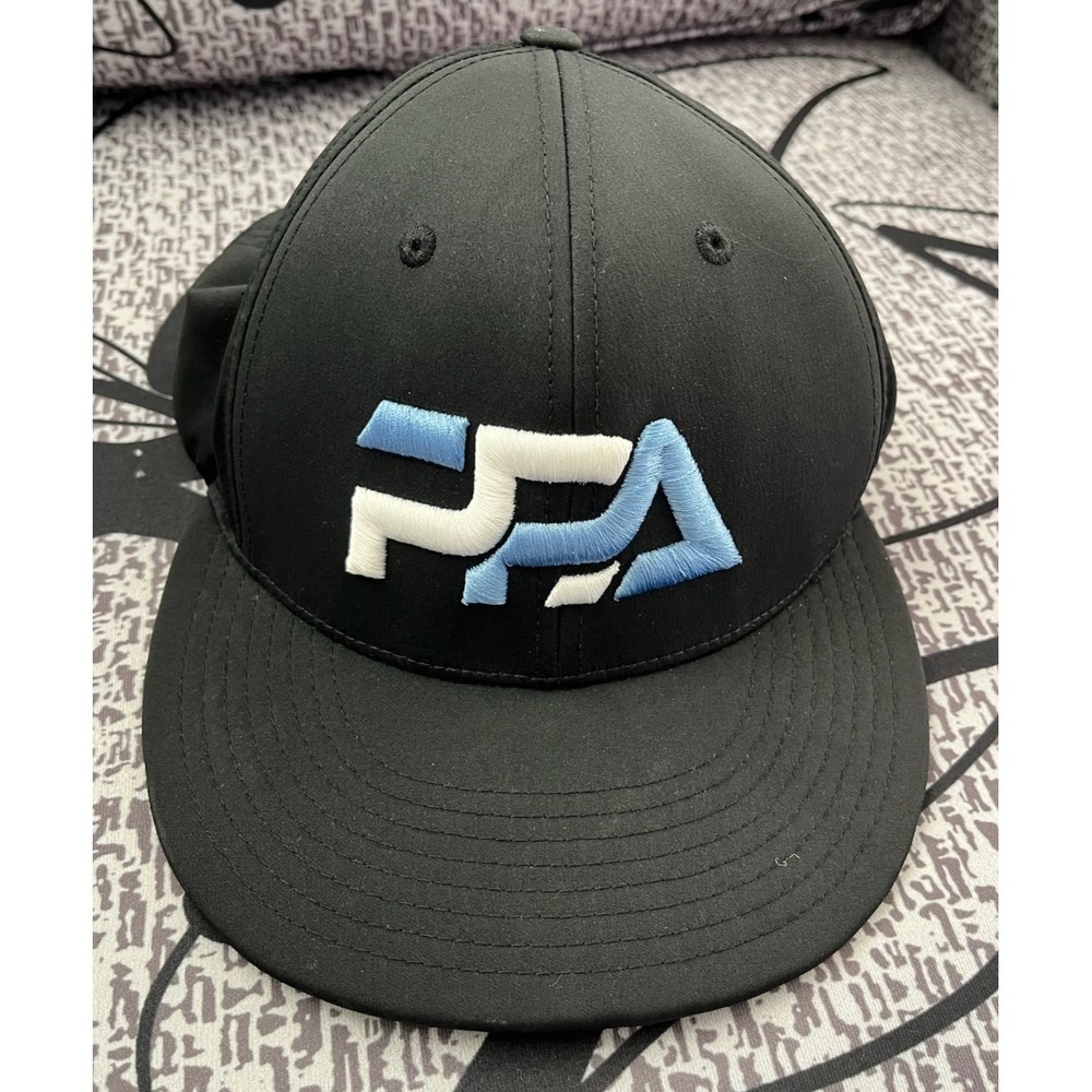 Richardson Hat Cap Fitted Black Mens‎ Small Medium PTS 30 Stretch Fitted